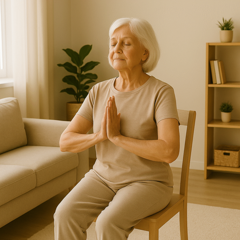 Yoga adaptado para personas mayores desde casa